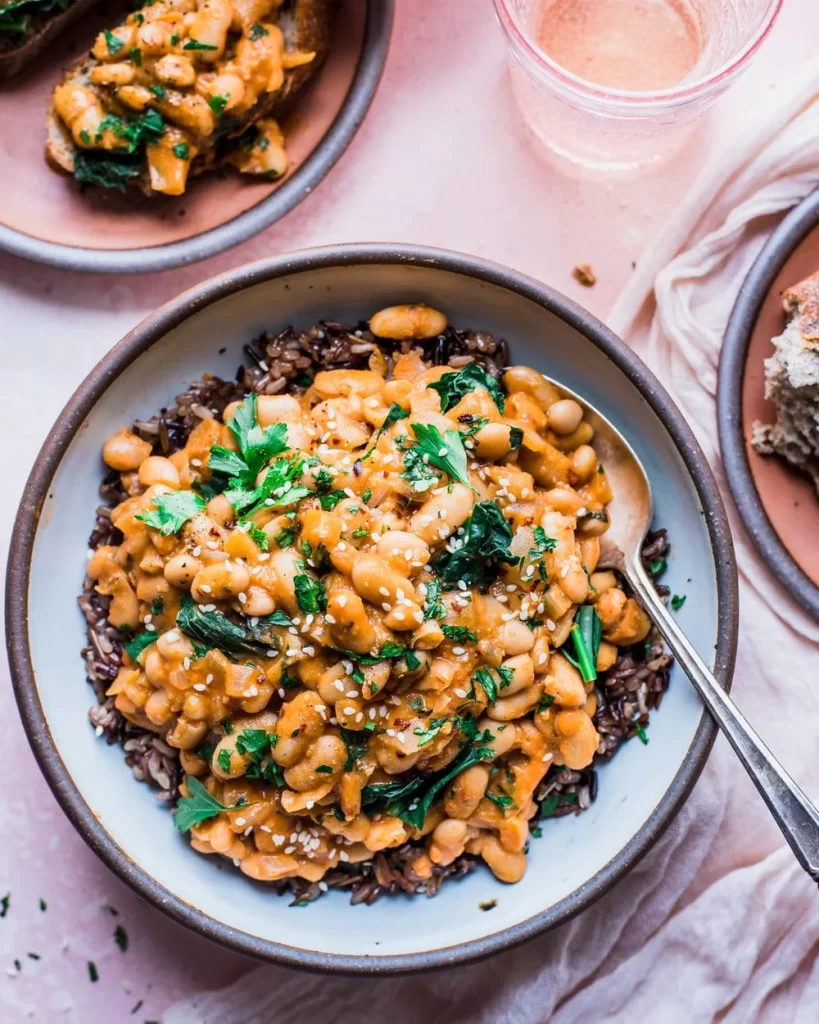 Creamy White Beans With Kale And Wild Rice