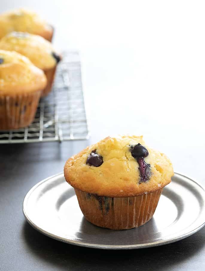 Blueberry Muffins With Rice Flour