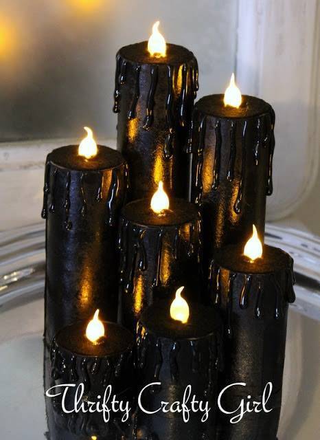 Black Faux Candles