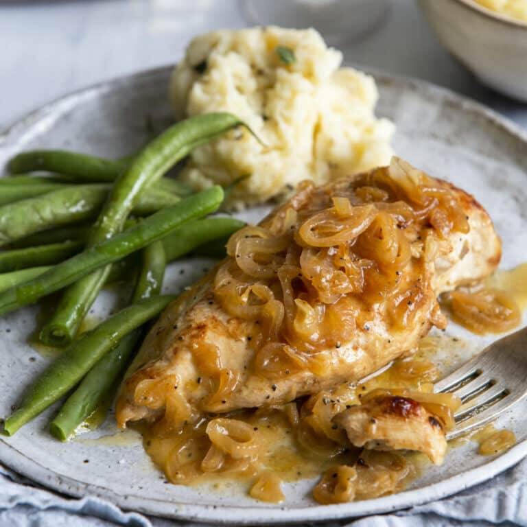 Baked Chicken And Shallots