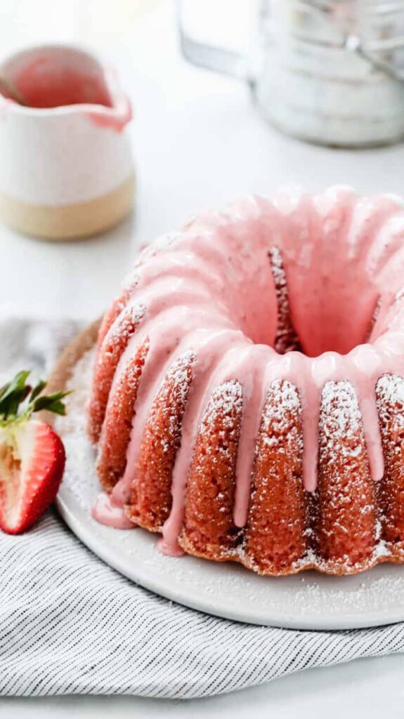 Strawberry Pound Cake