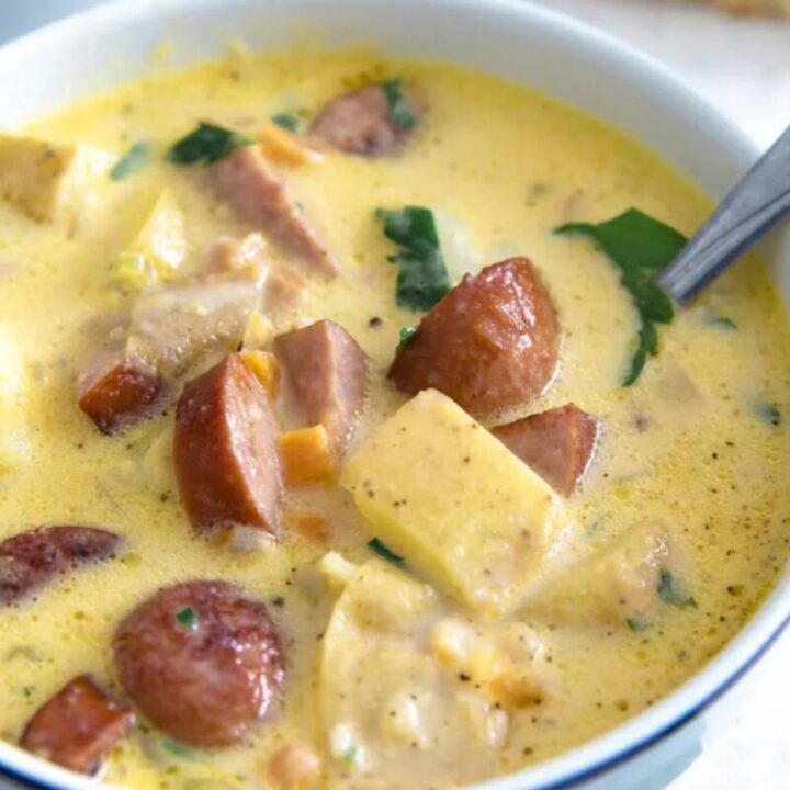 from Cheesy Kielbasa Potato Soup to One Pot Kielbasa Pasta and more, make the delicious kielbasa recipes